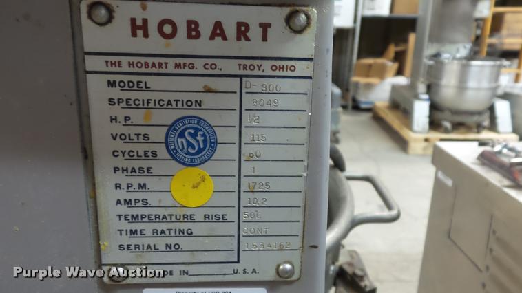 image for item BU9047 Hobart D300 mixer