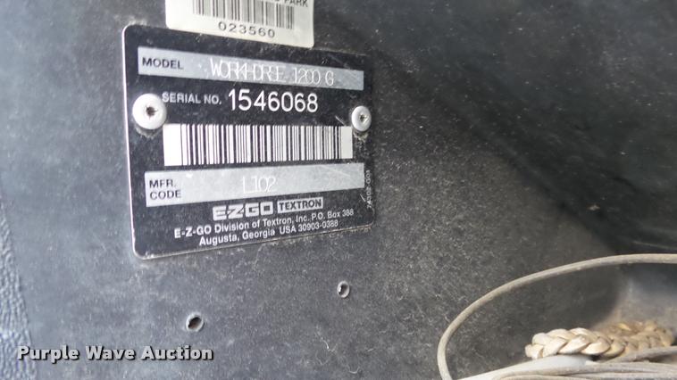 image for item BU9091 EZ GO Workhorse 1200 golf cart