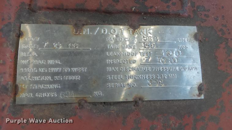 image for item BU9122 Two compartment fuel tank