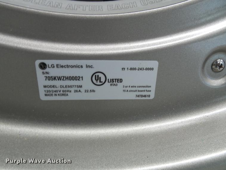 image for item BW9591 LG Tromm stackable washer and dryer