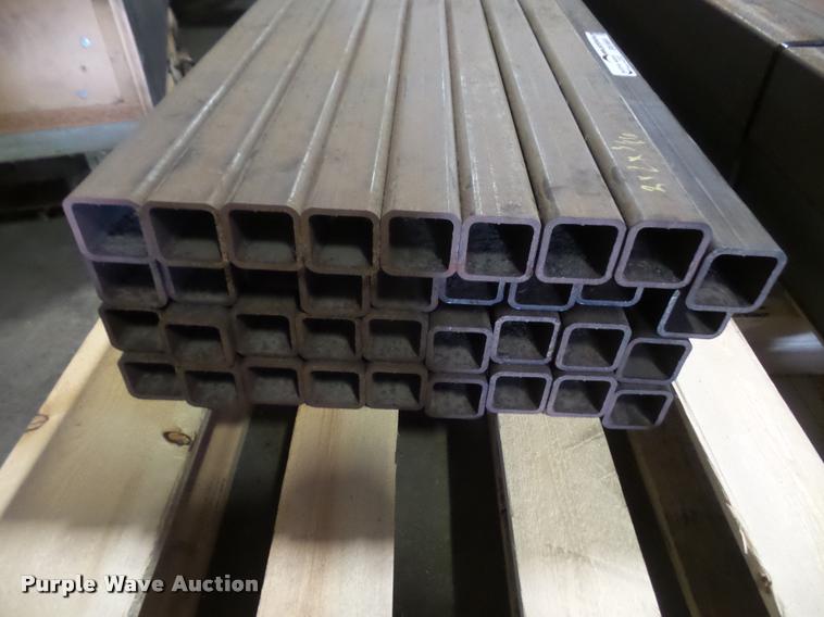 image for item BW9684 (37) pieces of 2" x 2" x 3/16" square tubing