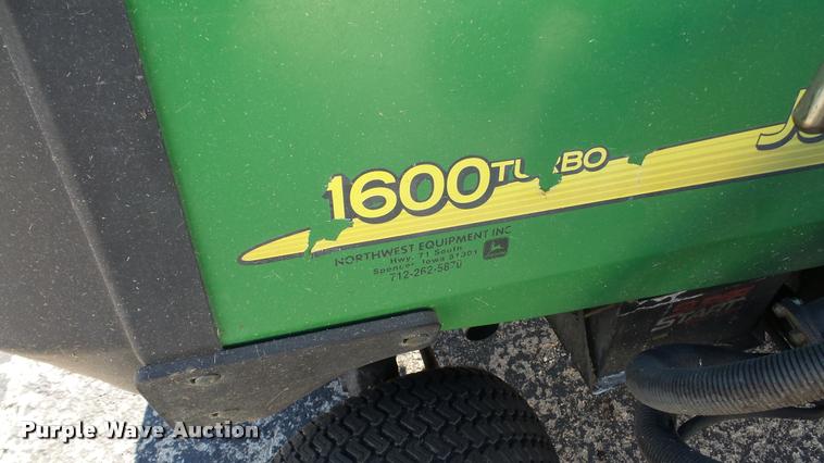 image for item DA2206 John Deere 1600 Turbo ZTR lawn mower