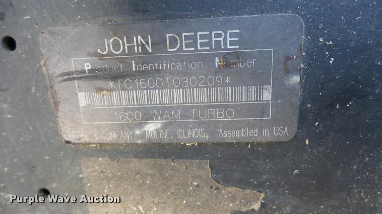 image for item DA2206 John Deere 1600 Turbo ZTR lawn mower