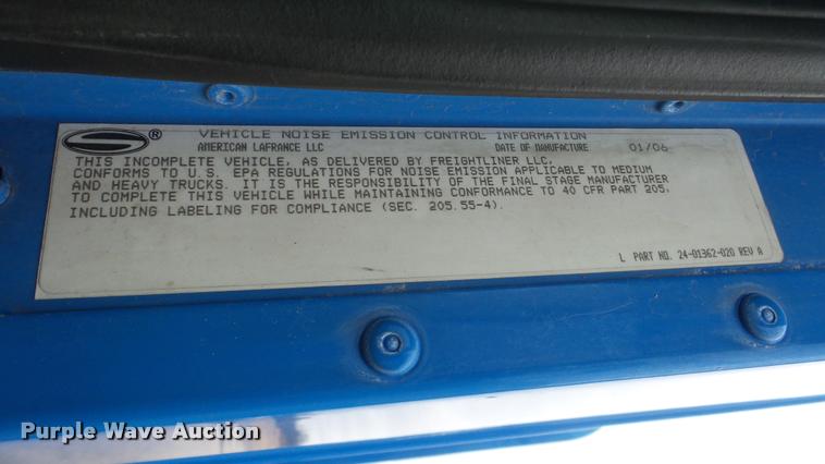 image for item DG9096 2006 Sterling Condor American Lafrance refuse truck