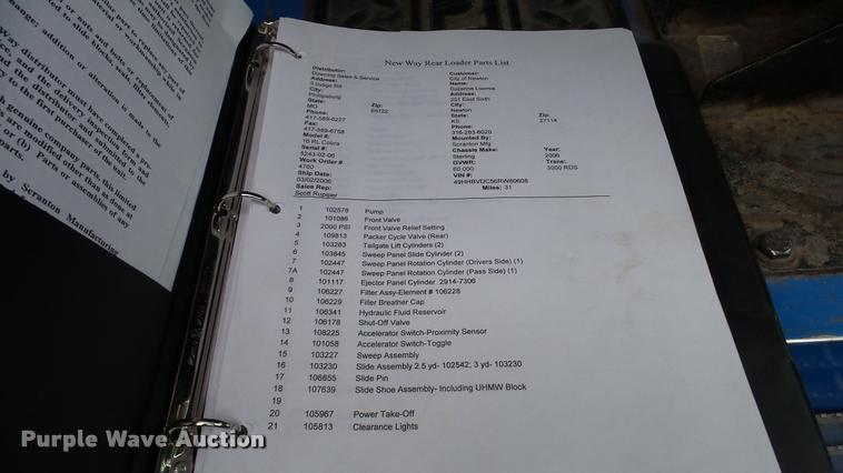 image for item DG9096 2006 Sterling Condor American Lafrance refuse truck