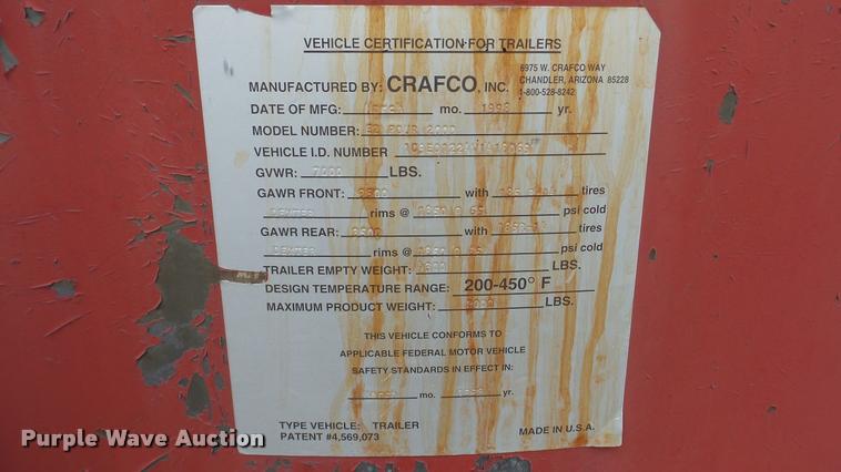 image for item DG9097 1998 Crafco EZ Pour melter/applicator