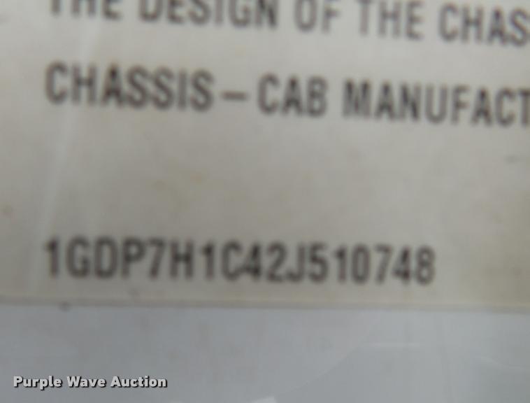 image for item K1010 2002 GMC C8500 refuse truck