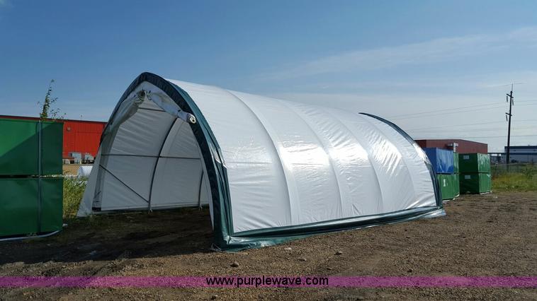 image for item F1776 Canvas fabric storage building