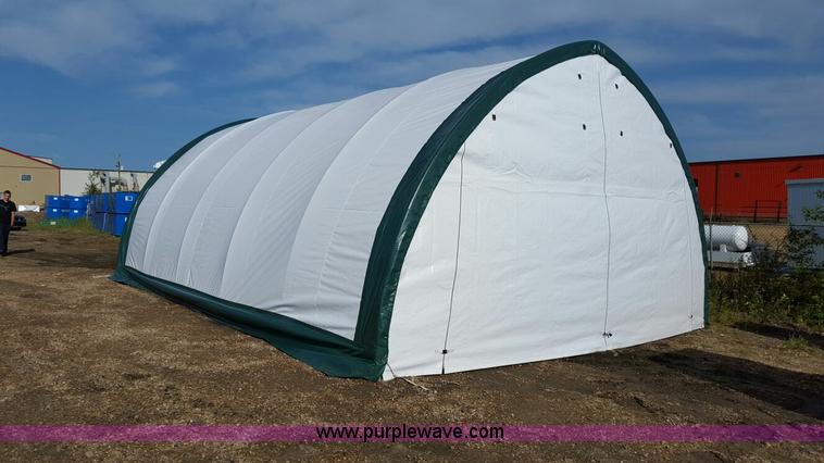 image for item F1776 Canvas fabric storage building