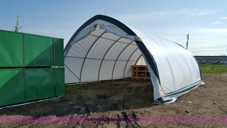 image for item F1776 Canvas fabric storage building