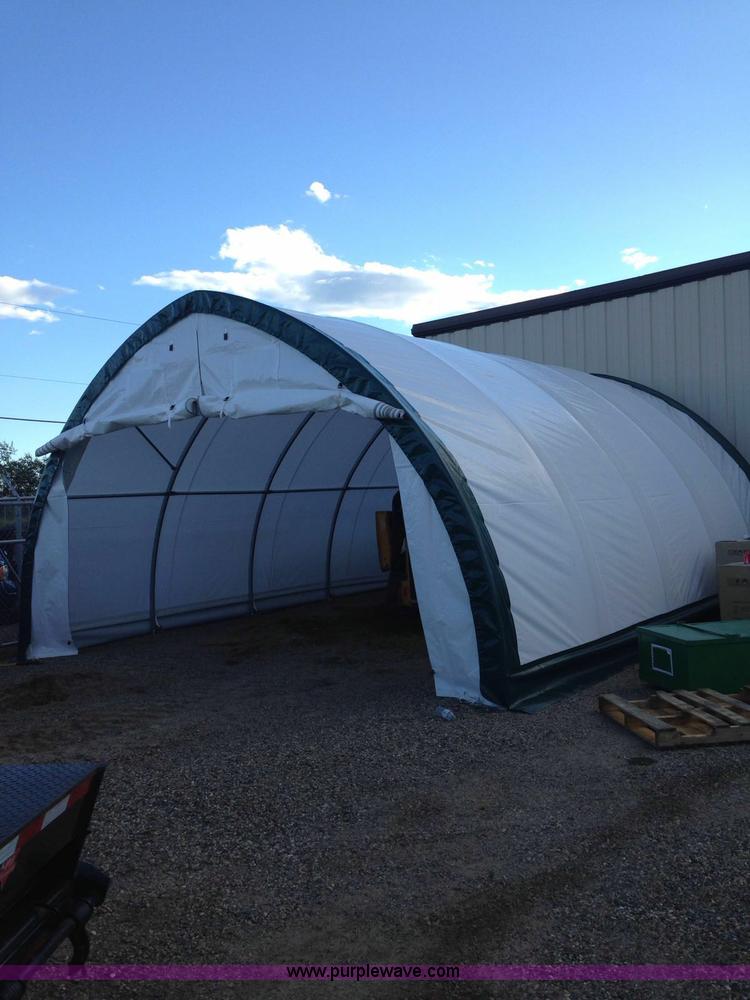 image for item F1776 Canvas fabric storage building