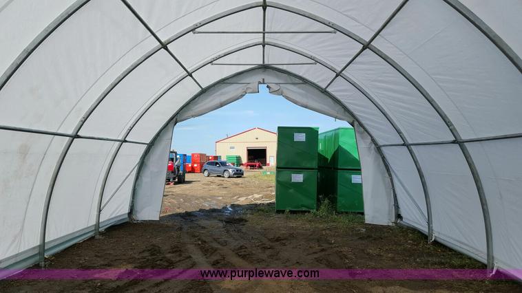 image for item F1776 Canvas fabric storage building