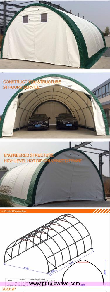 image for item F1776 Canvas fabric storage building