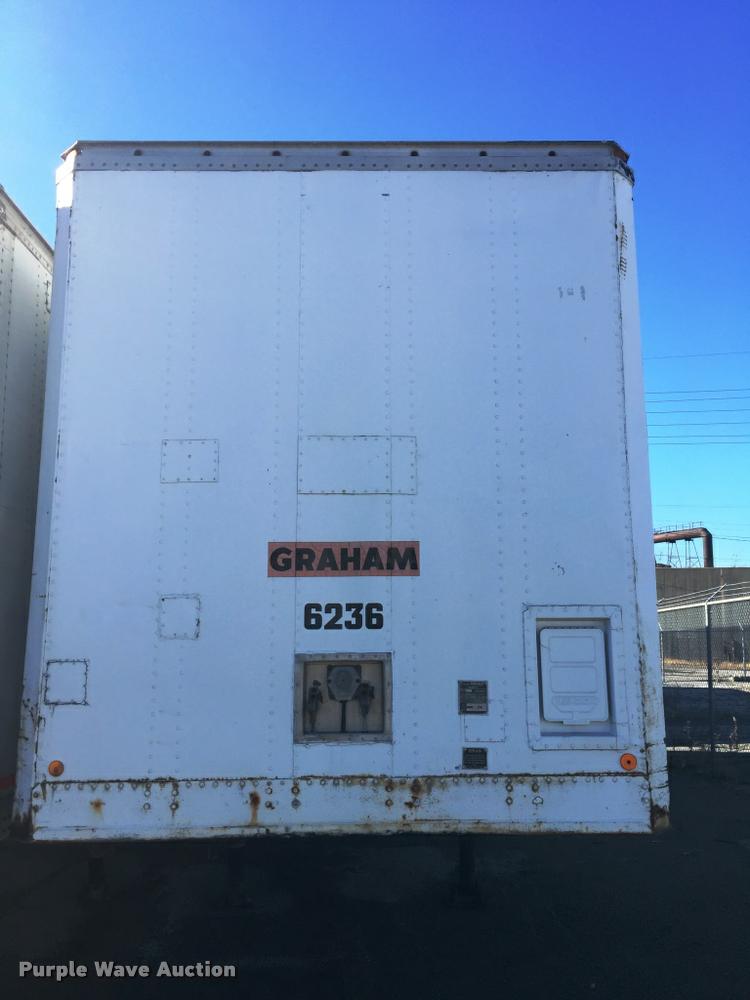 image for item F1703 1985 Brae dry van trailer