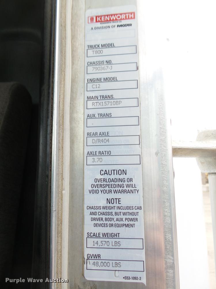 image for item L4198 1999 Kenworth T800 semi truck