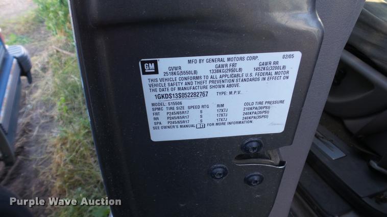 image for item DA2156 2005 GMC Envoy SUV