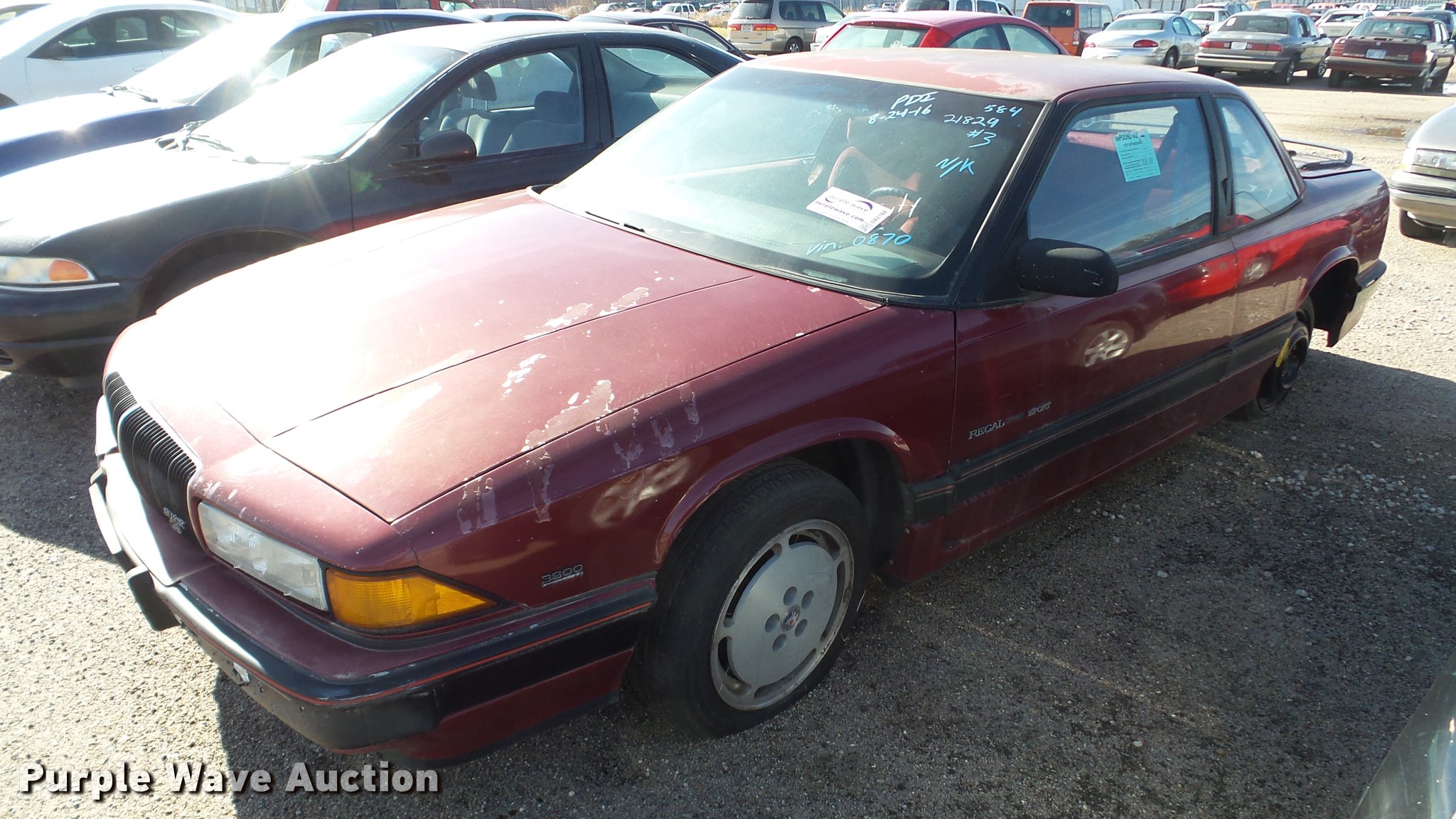 1990 Buick Regal in Wichita, KS Item DA2168 sold Purple Wave