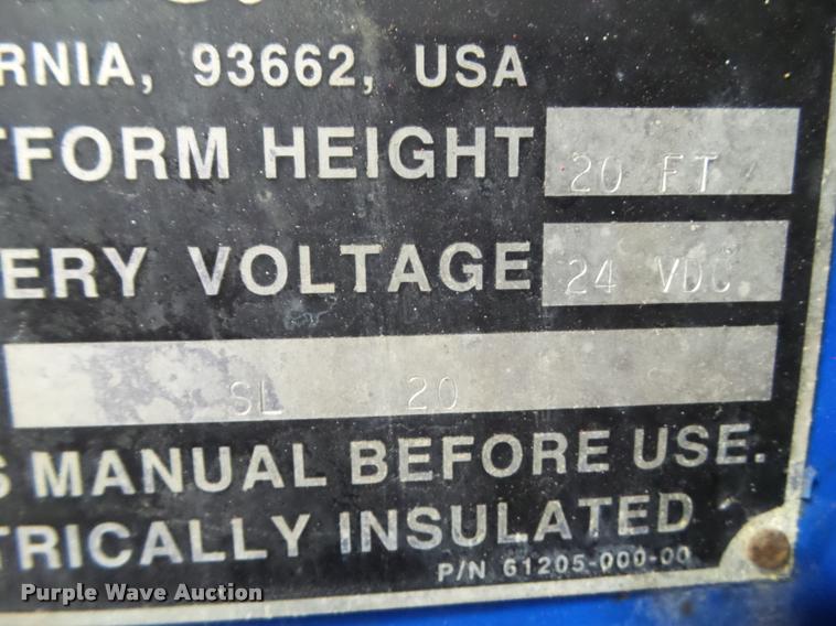 image for item BZ9973 Up Right SL20 vertical lift