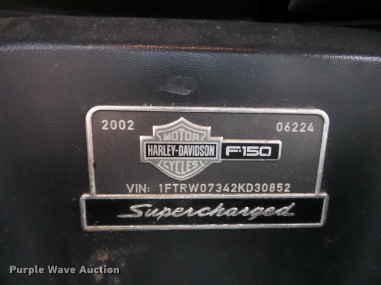 image for item DA2999 2002 Ford F150 Harley Davidson SuperCrew pickup truck