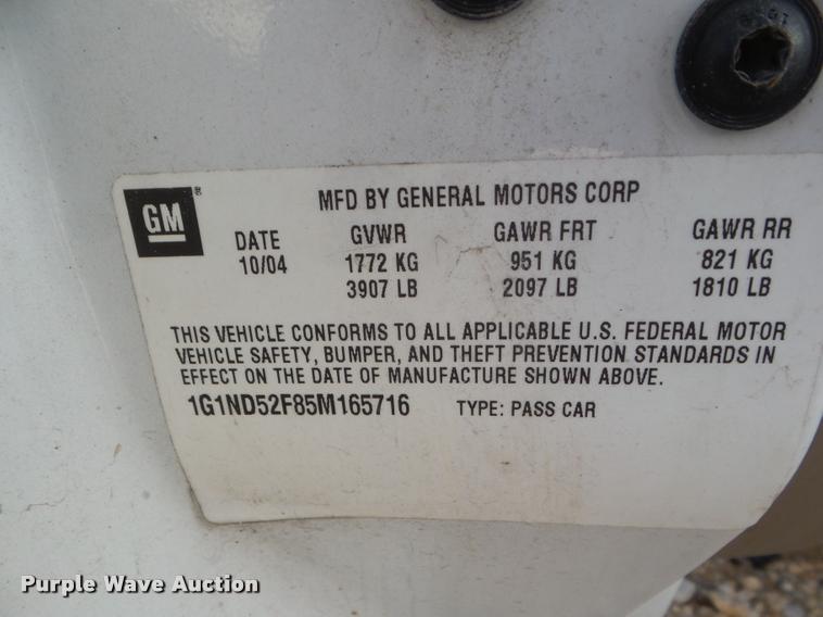 image for item DA5171 2005 Chevrolet Malibu Classic