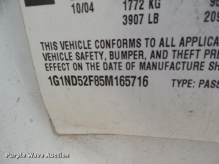 image for item DA5171 2005 Chevrolet Malibu Classic