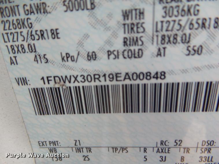 image for item DA5177 2009 Ford F350 Super Duty SuperCab pickup truck