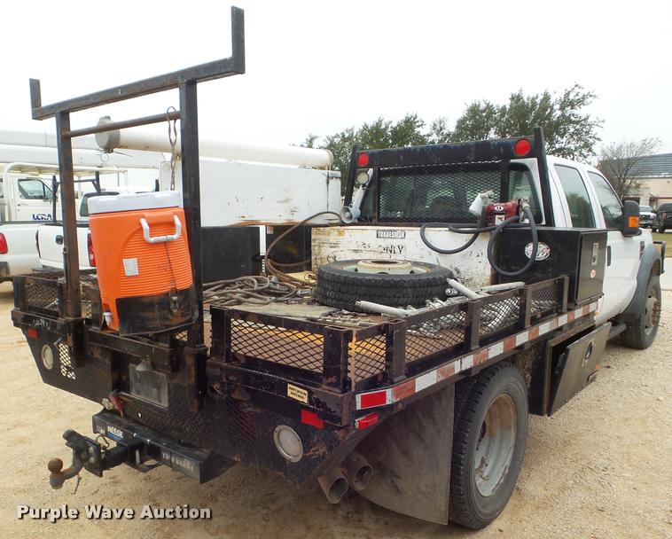 image for item DA5188 2008 Ford F450 Super Duty Crew Cab flatbed truck