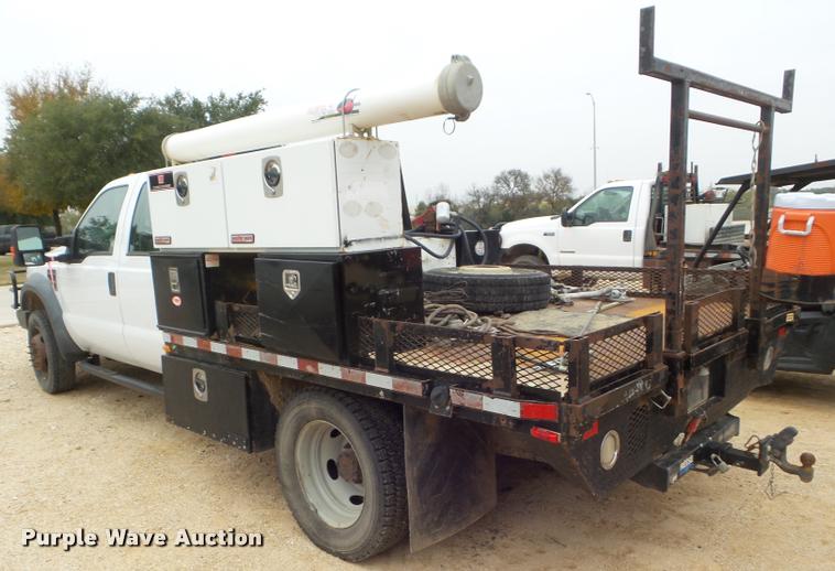 image for item DA5188 2008 Ford F450 Super Duty Crew Cab flatbed truck