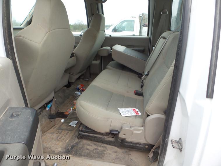 image for item DA5188 2008 Ford F450 Super Duty Crew Cab flatbed truck