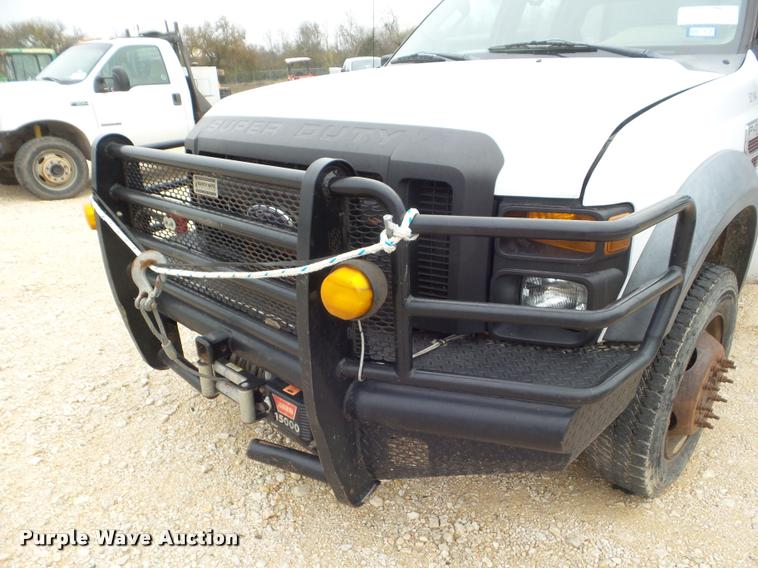 image for item DA5188 2008 Ford F450 Super Duty Crew Cab flatbed truck