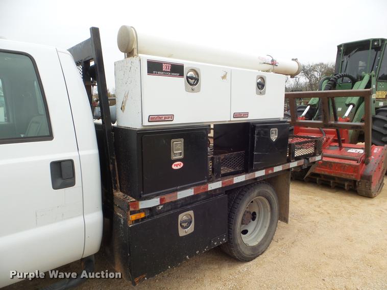 image for item DA5188 2008 Ford F450 Super Duty Crew Cab flatbed truck