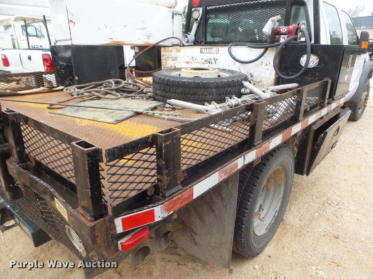 image for item DA5188 2008 Ford F450 Super Duty Crew Cab flatbed truck