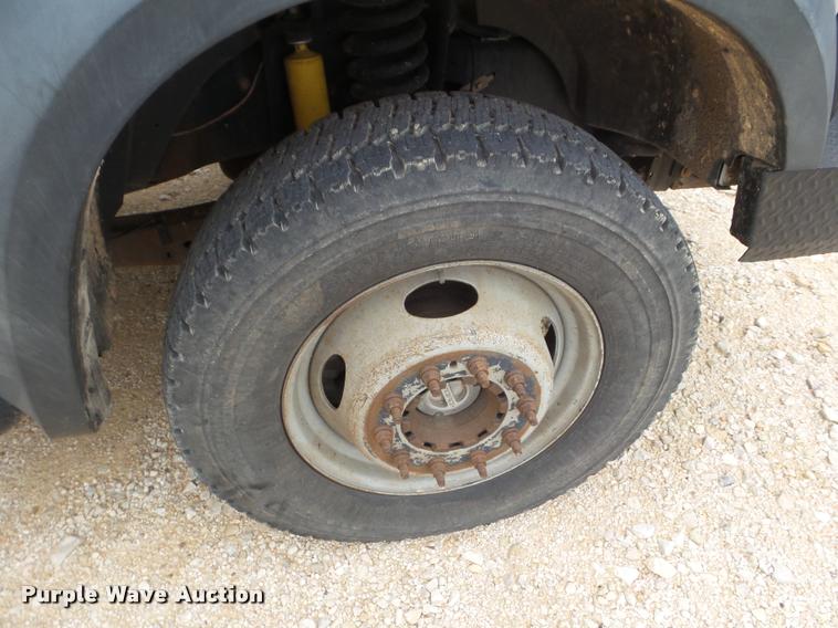 image for item DA5188 2008 Ford F450 Super Duty Crew Cab flatbed truck