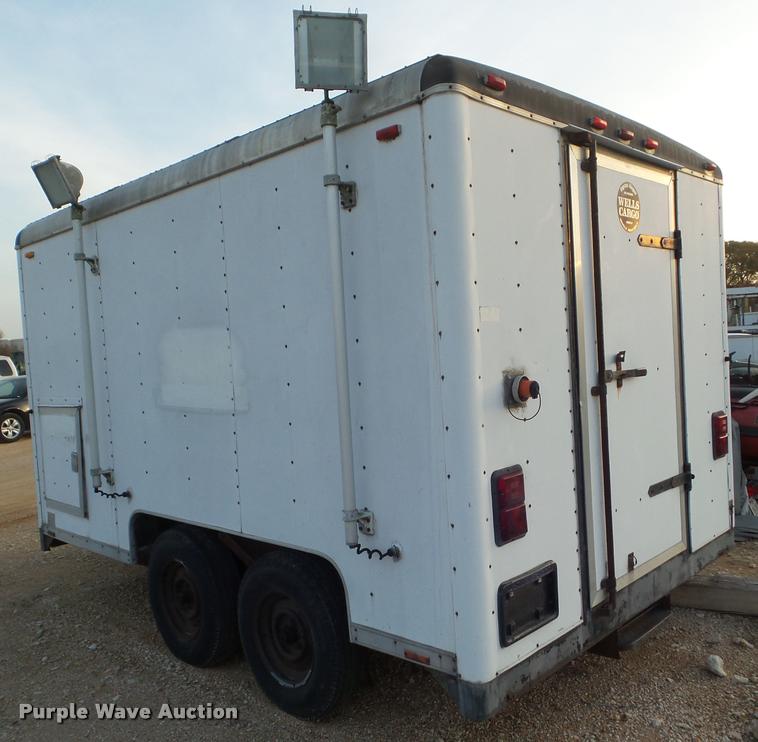 image for item DA5193 1990 Wells Cargo enclosed cargo trailer with generator