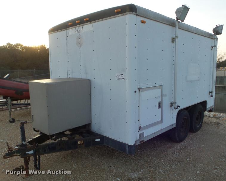 image for item DA5193 1990 Wells Cargo enclosed cargo trailer with generator