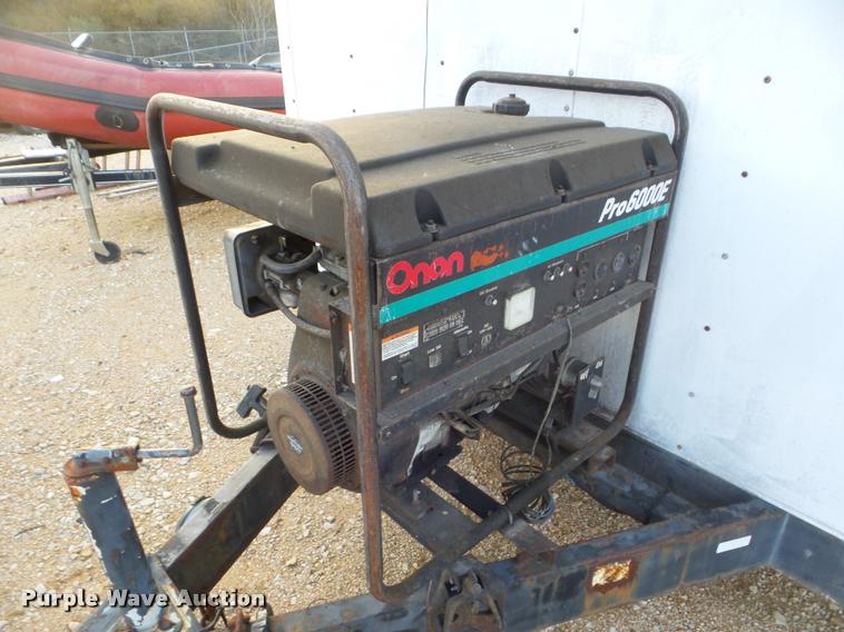 image for item DA5193 1990 Wells Cargo enclosed cargo trailer with generator