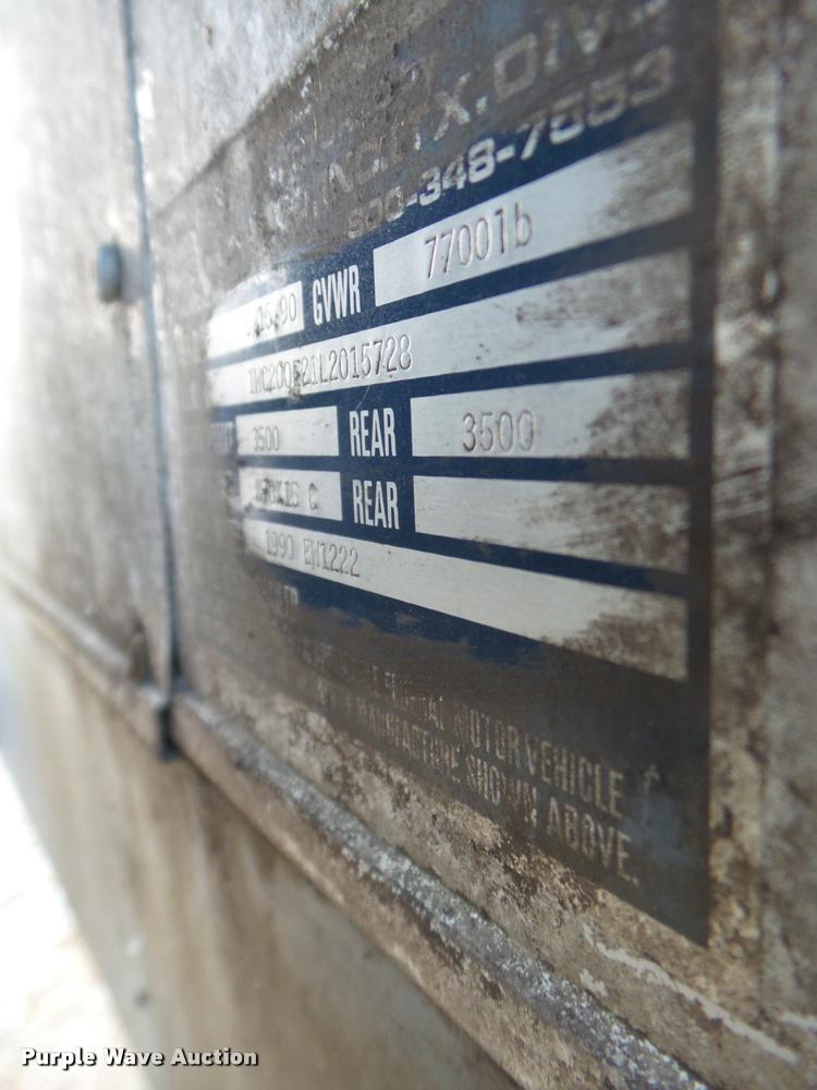 image for item DA5193 1990 Wells Cargo enclosed cargo trailer with generator