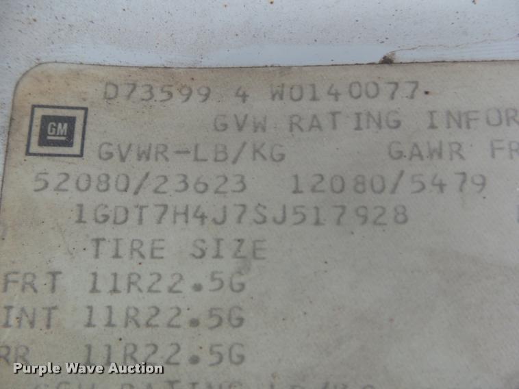 image for item DA5195 1995 GMC TopKick digger derrick truck