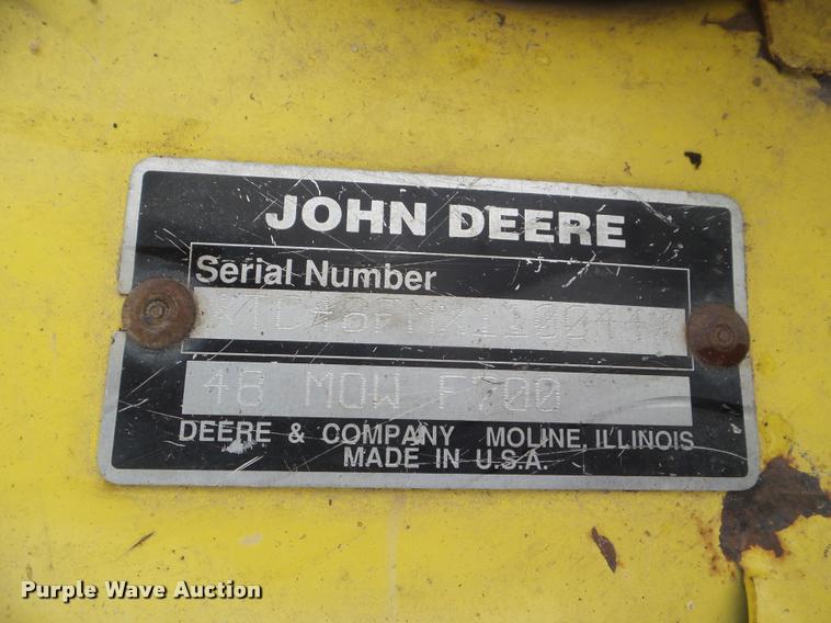 image for item DA5218 John Deere F725 lawn mower