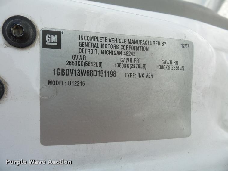 image for item DA5791 2008 Chevrolet Uplander Cargo van