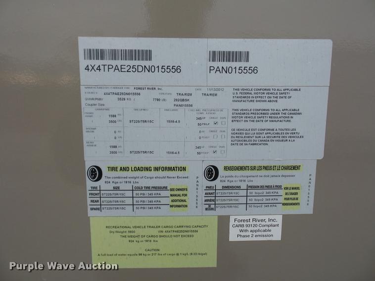 image for item DA5805 2013 Solaire Ultra-Lite camper