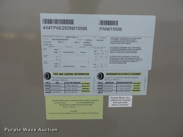 image for item DA5805 2013 Solaire Ultra-Lite camper