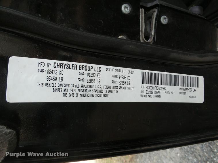 image for item DB5399 2012 Dodge Charger Police