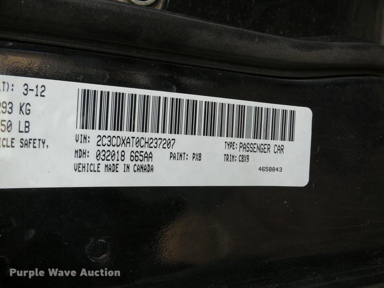 image for item DB5399 2012 Dodge Charger Police