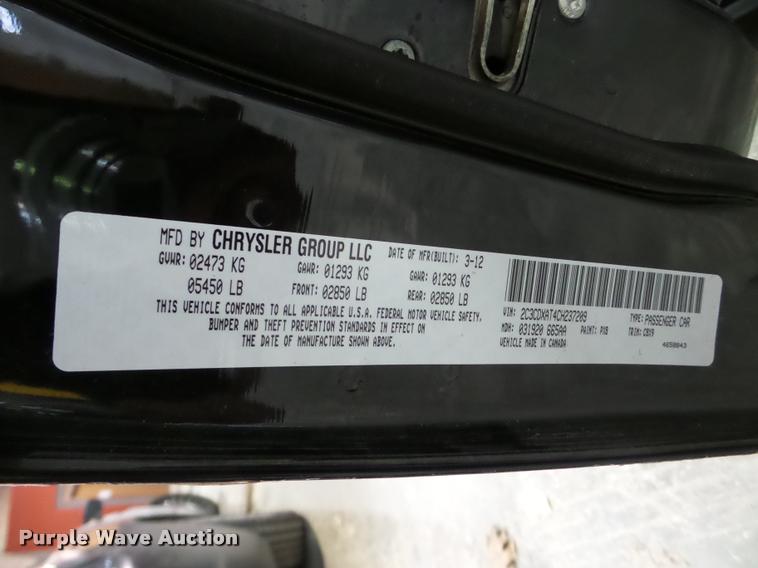 image for item DB5402 2012 Dodge Charger Police