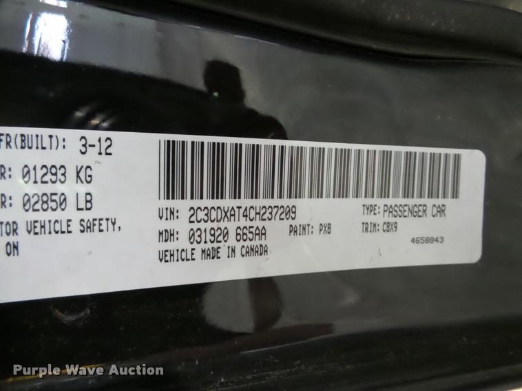 image for item DB5402 2012 Dodge Charger Police