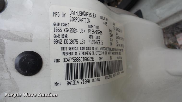 image for item DG9515 2005 Chrysler PT Cruiser