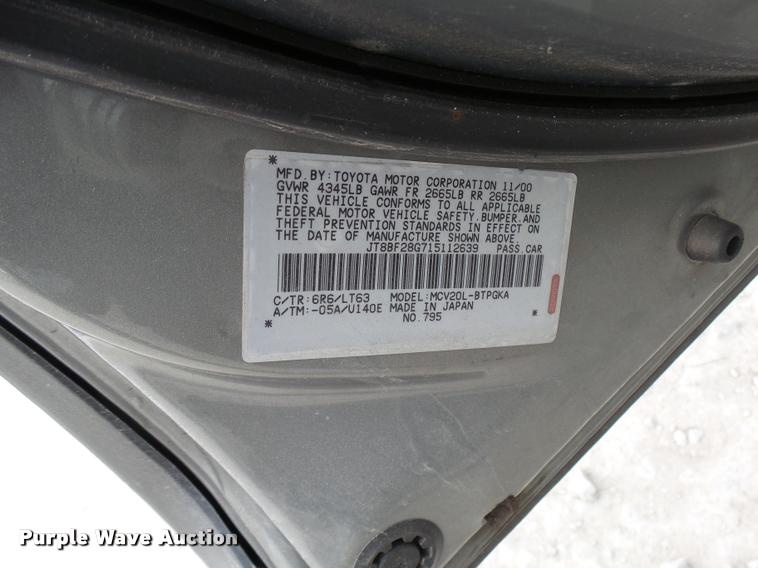 image for item DG9518 2001 Lexus ES 300