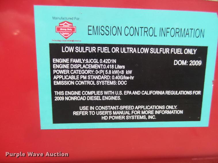 image for item DI9556 Power Systems HDD7000ED generator