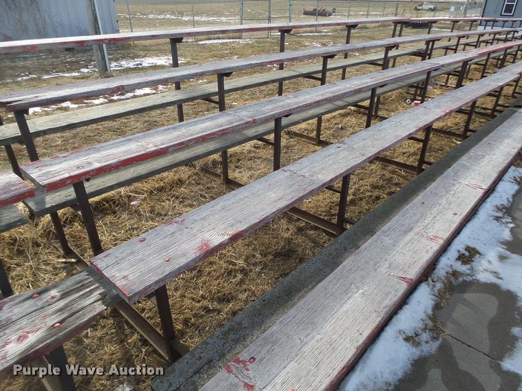 image for item F1755 (14) wood bleachers